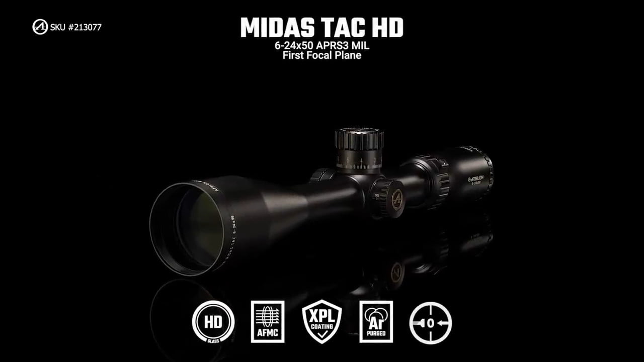 opplanet athlon optics 213077 midas tac hd 6 24x50 aprs3 mil ffp features video