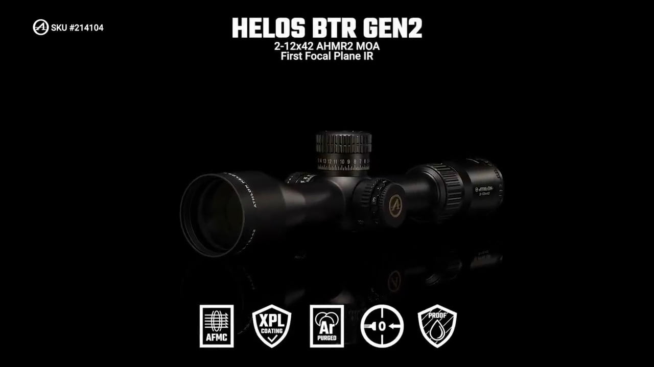 opplanet athlon optics 214104 helos btr gen2 2 12x42 ahmr2 moa ffp ir features video