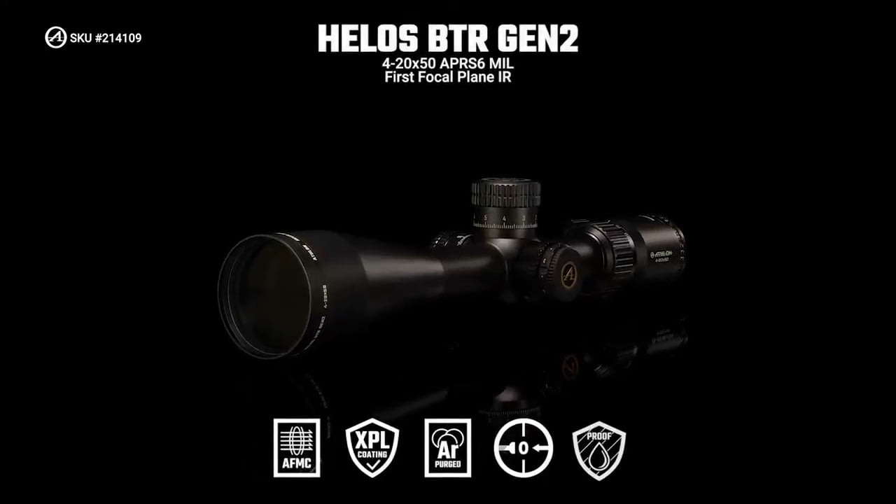 opplanet athlon optics 214109 helos btr gen2 4 20x50 aprs6 mil ffp ir features video