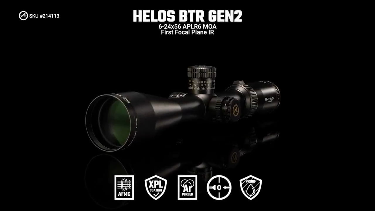 opplanet athlon optics 214113 helos btr gen2 6 24x56 aplr6 moa ffp ir features video