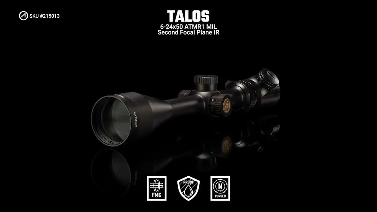 opplanet athlon optics 215013 talos 6 24x50 atmr1 mil sfp ir features video