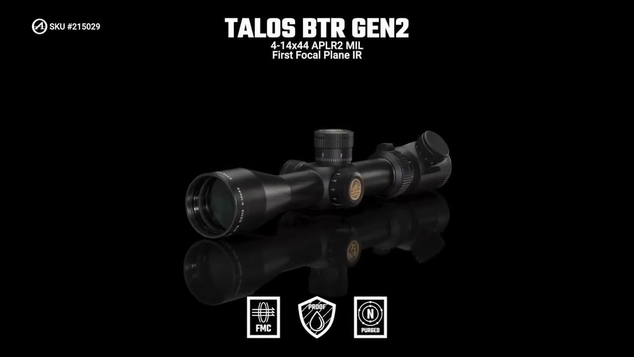 opplanet athlon optics 215029 talos btr gen2 4 14x44 aplr2 mil ffp ir features video
