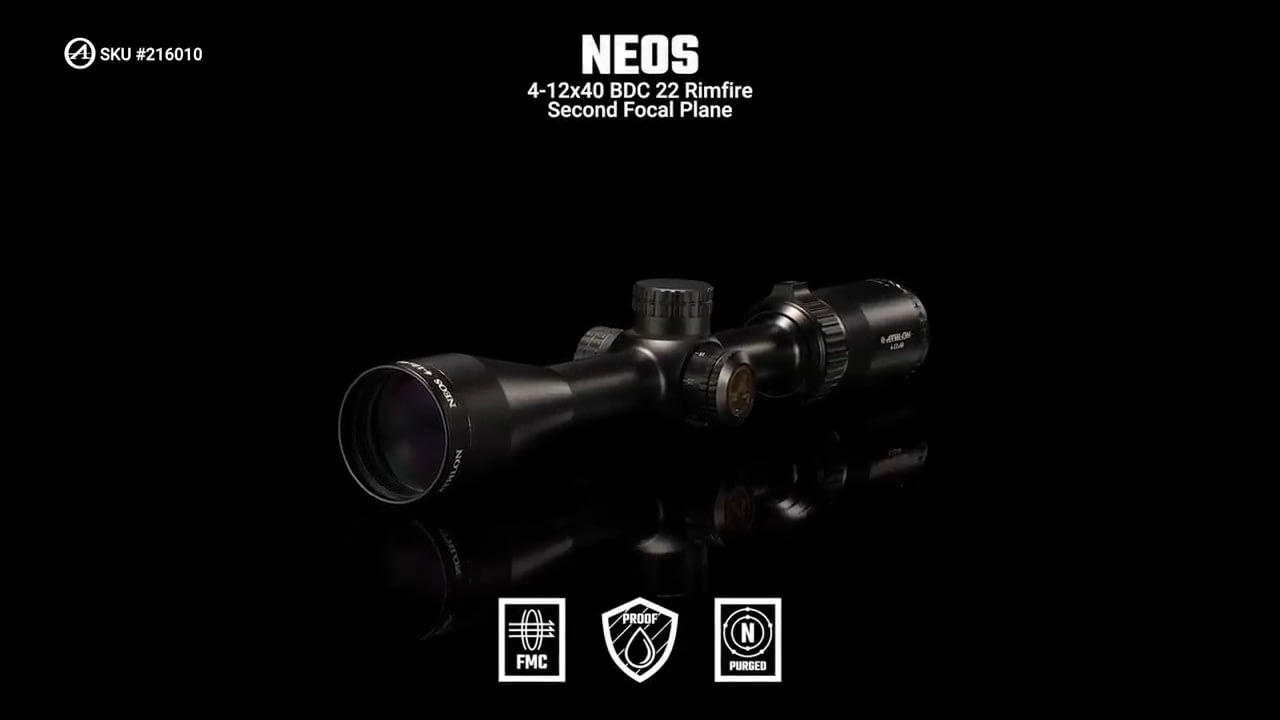 opplanet athlon optics 216010 neos 4 12x40 bdc 22 rimfire sfp features video