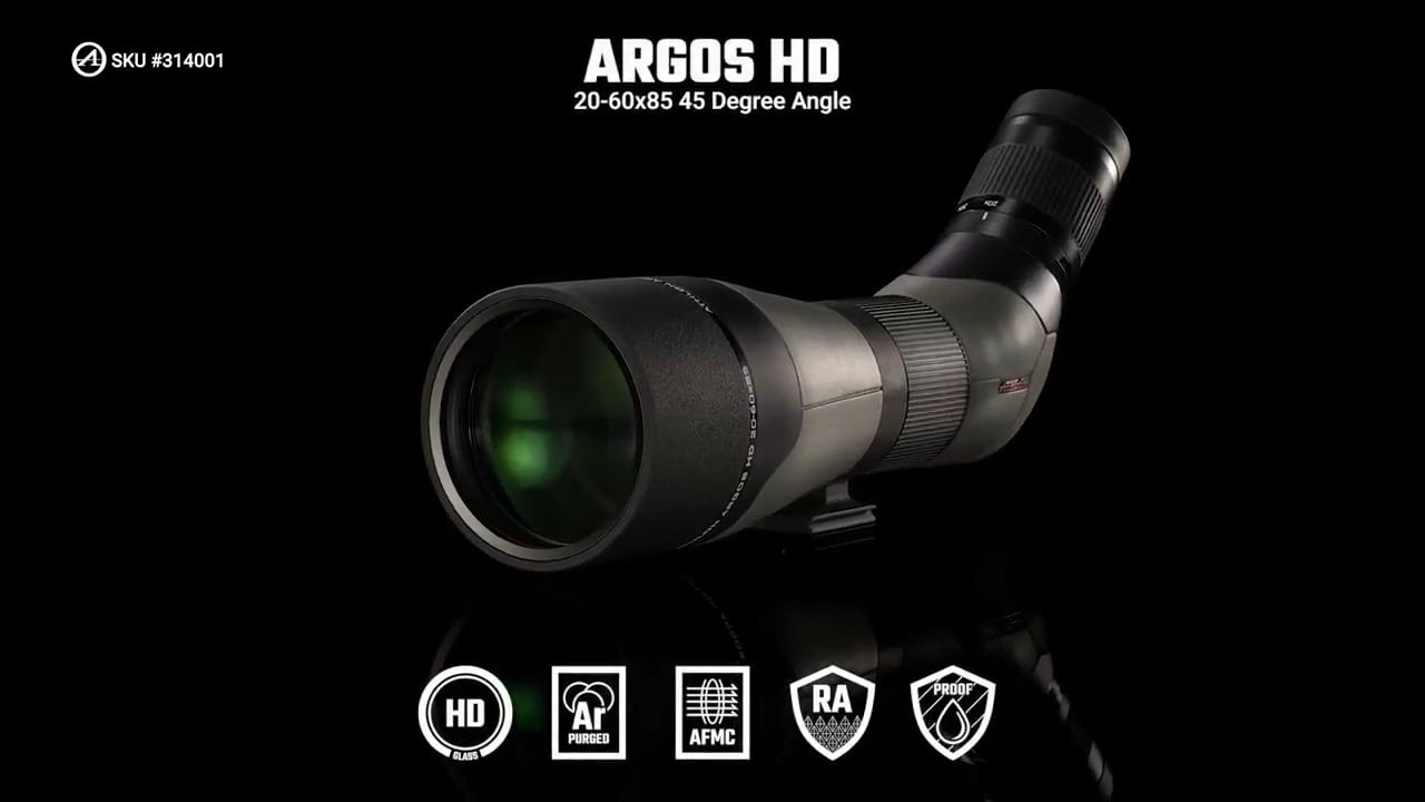 opplanet athlon optics 314001 argos hd 20 60x85 45 degree features video