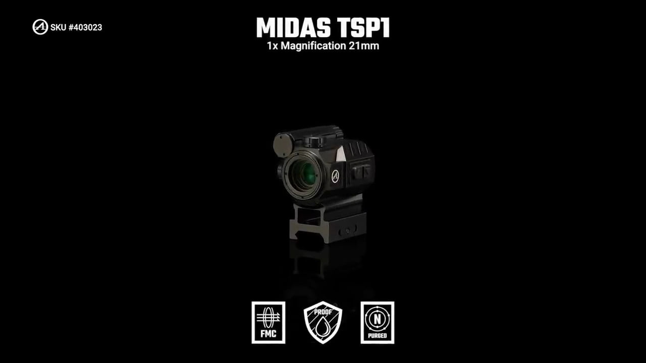 opplanet athlon optics 403023 midas tsp1 prism 1x magnification features video