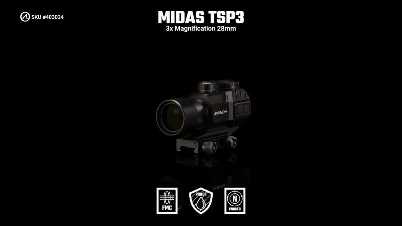 opplanet athlon optics 403024 midas tsp3 prism 3x magnification features video