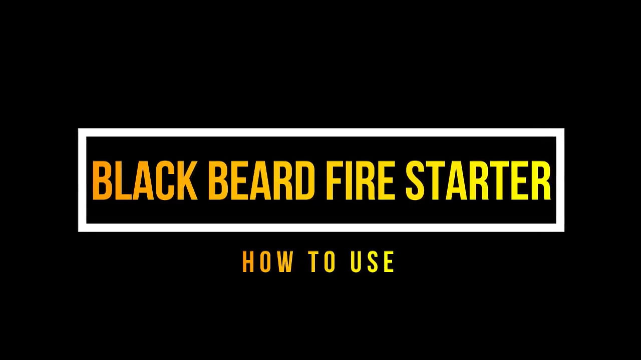 opplanet black beard fire starter how to use video