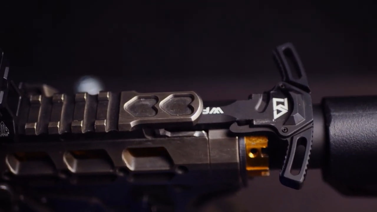 opplanet breek arms warhammer mod2 charging handle video