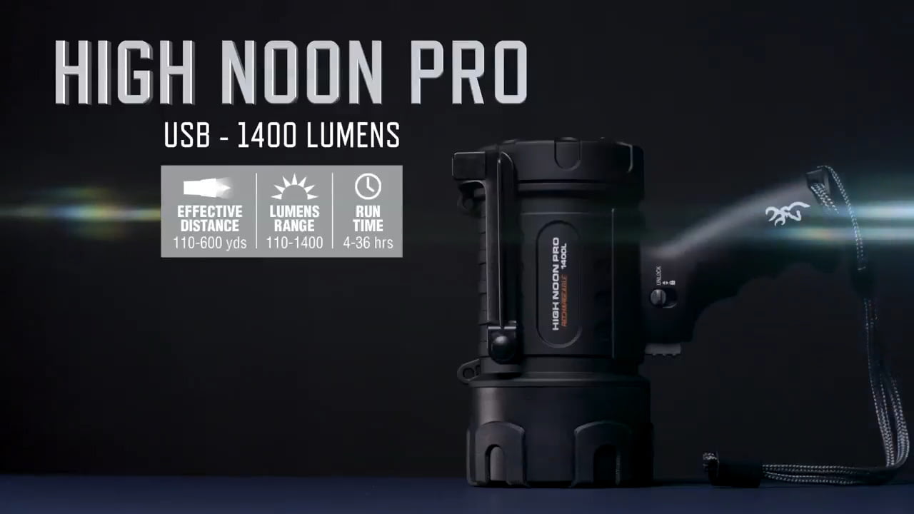 opplanet browning high noon pro usb rechargeable w power bank video