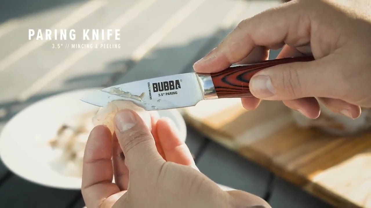 opplanet bubba blade kitchen series 3 5 paring knife video
