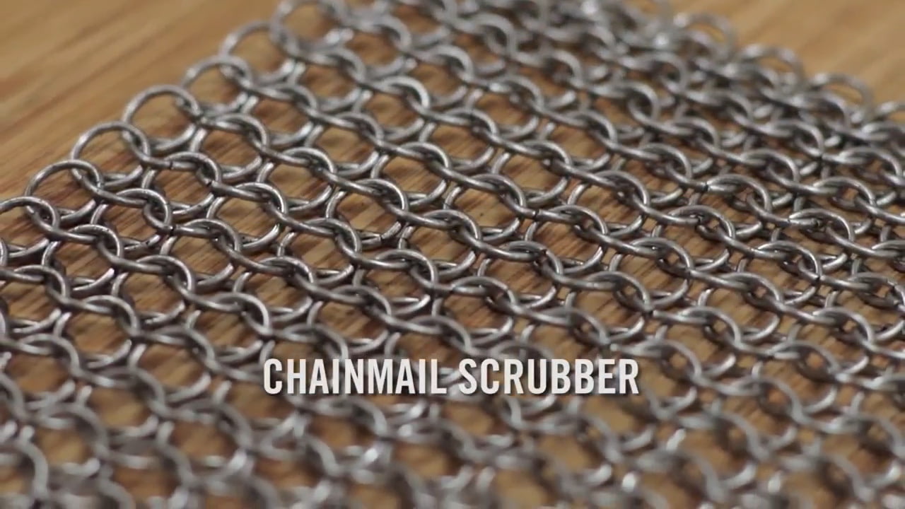 opplanet camp chef chain mail scrubber video