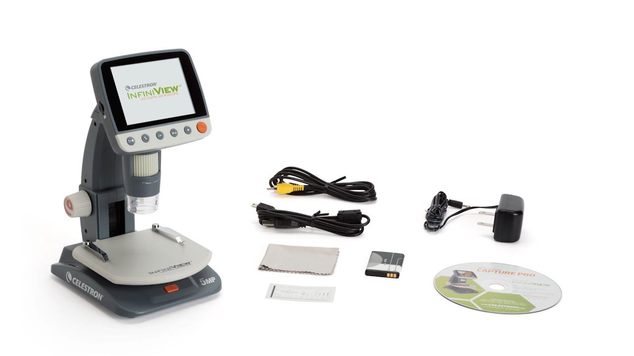 opplanet celestron infiniview lcd digital microscope overview video
