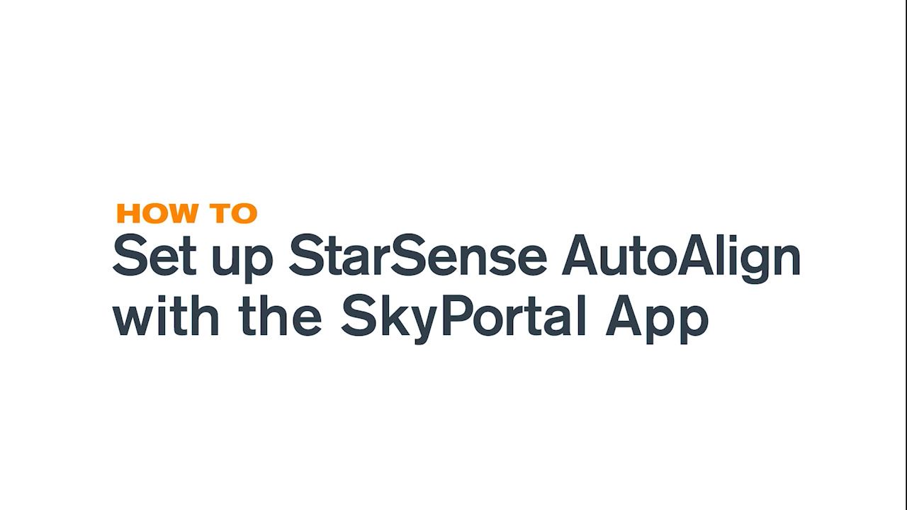 opplanet celestron starsense autoalign how to set up w the skyportal app video