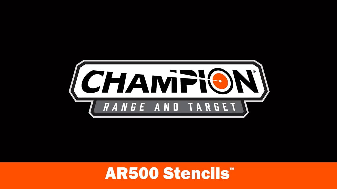 opplanet champion ar500 stencils to create clean patterns on targets video