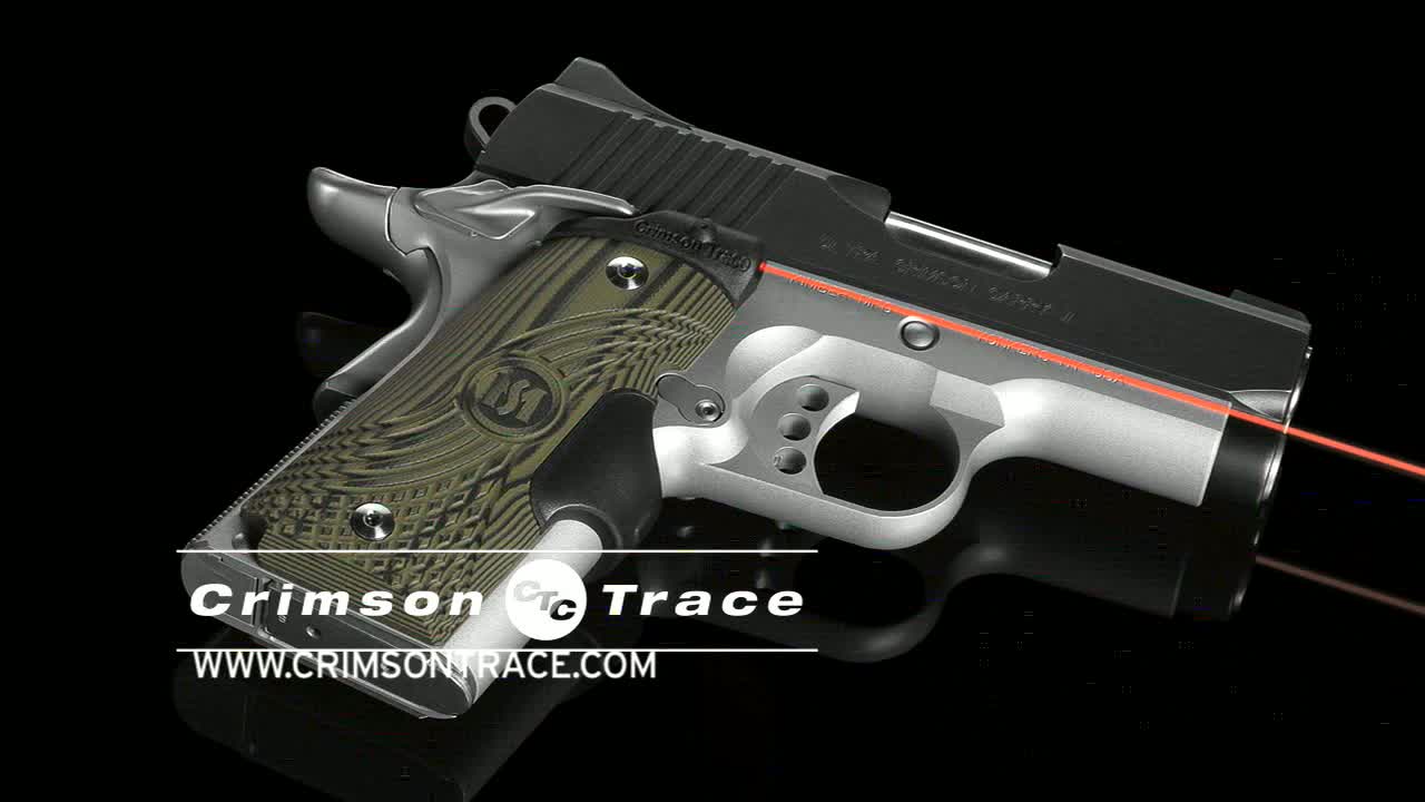 opplanet crimson trace 1911 laser grip full size round heel rosewood master series 907