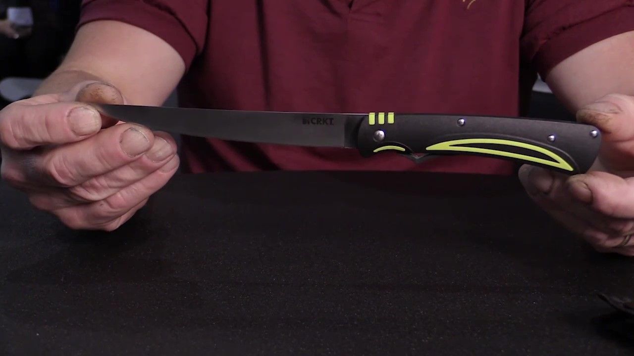 opplanet crkt clark fork folding fillet knife by ken steigerwalt video