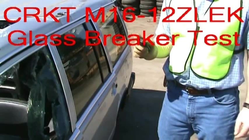 opplanet crkt m16 12zlek glass breaker test video