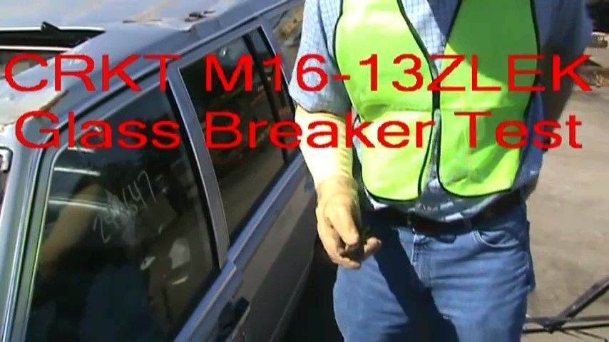 opplanet crkt m16 13zlek glass breaker test video