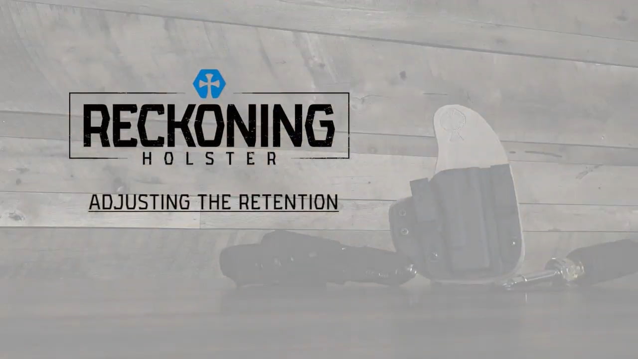 opplanet crossbreed how to adjust the retention on the reckoning holster video