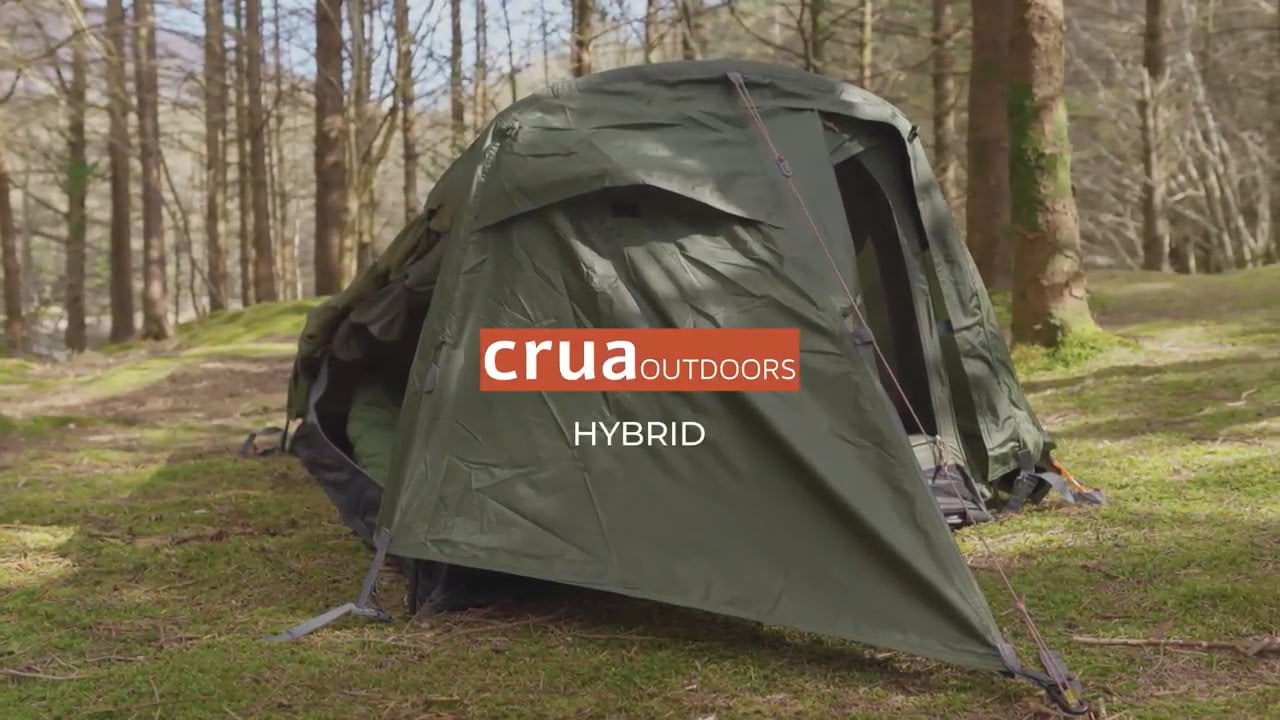 opplanet crua hybrid 1 person tent hammock only video