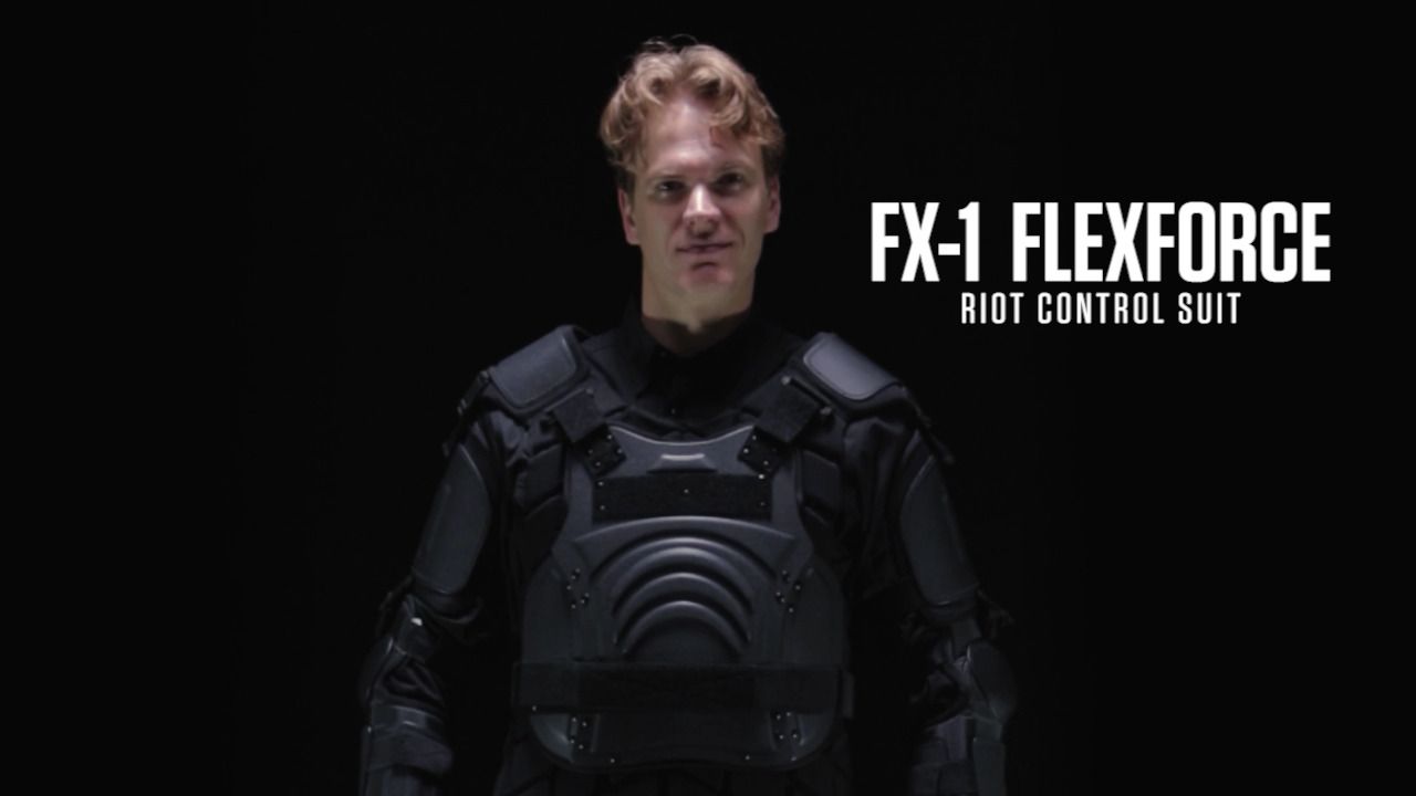 opplanet damascus protective gear fx1 flexforce riot suit video