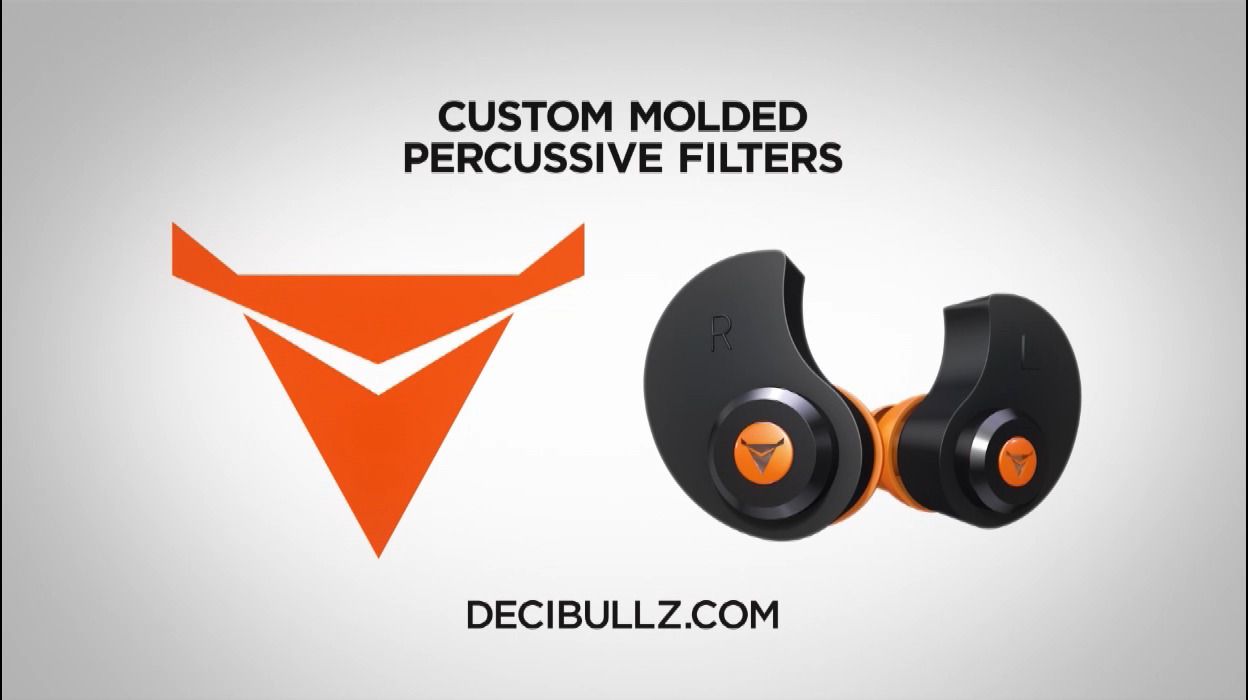 opplanet decibulls custom molded percussive shooting filters video