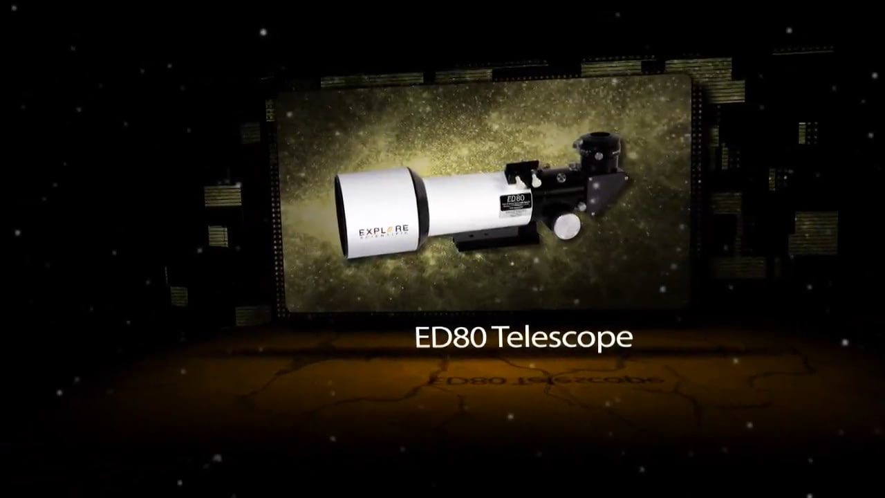 opplanet explore scientific ed80 telescope video