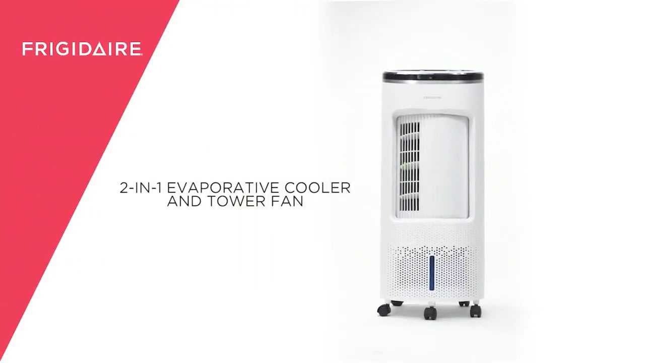 opplanet frigidaire 2 in 1 evaporative air cooler and fan video