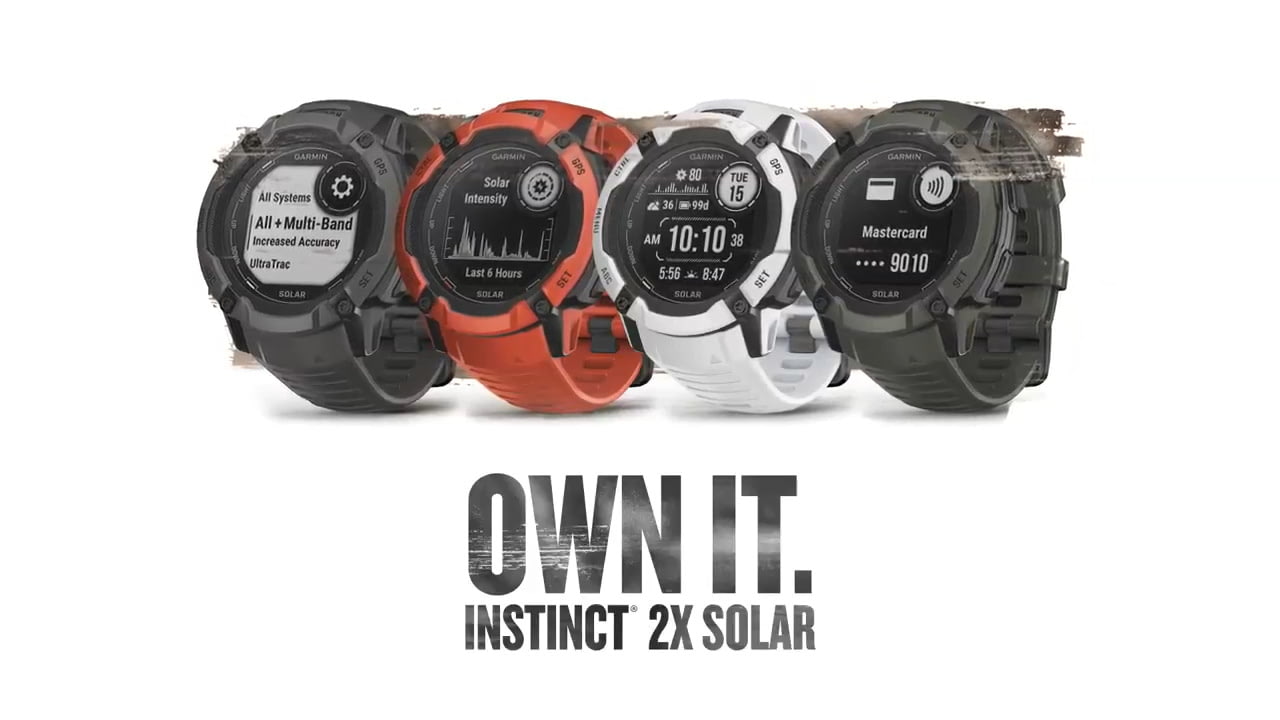 opplanet garmin instinct 2x solar smartwatch video