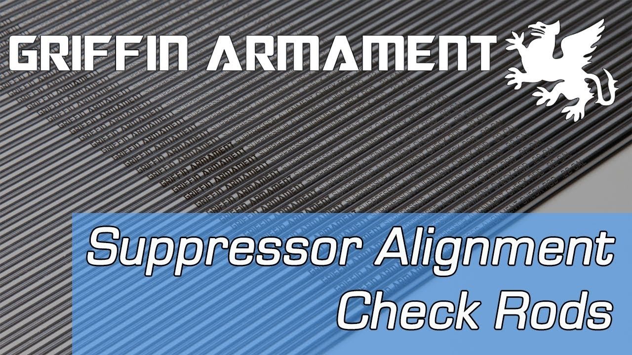 opplanet griffin armament suppressor alignment check rods overview and tutorial video