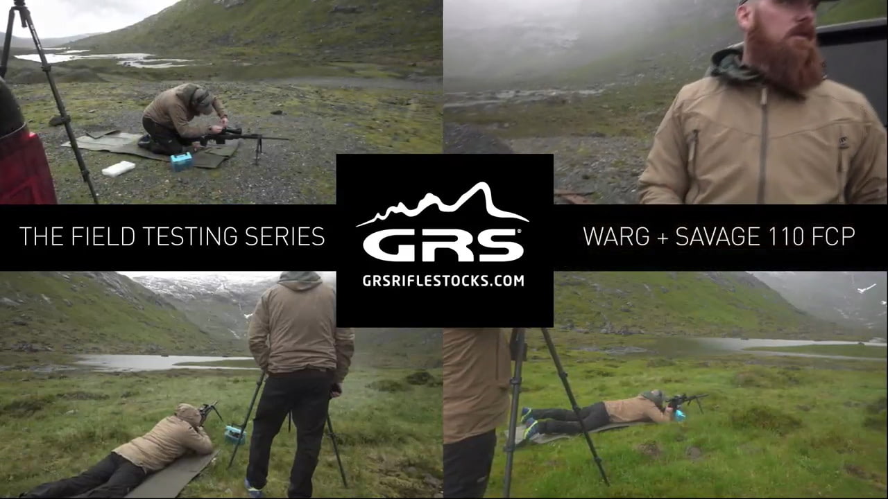 opplanet grs rifle stocks the field testing series savage 110 fcp warg video