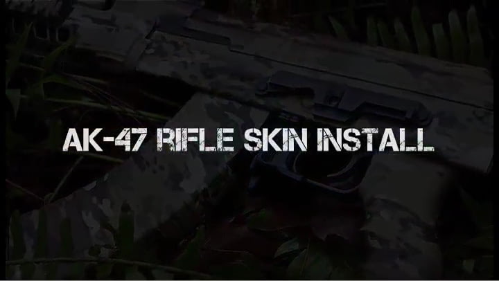 opplanet gunskins ak 47 rifle skin diy install tutorial video