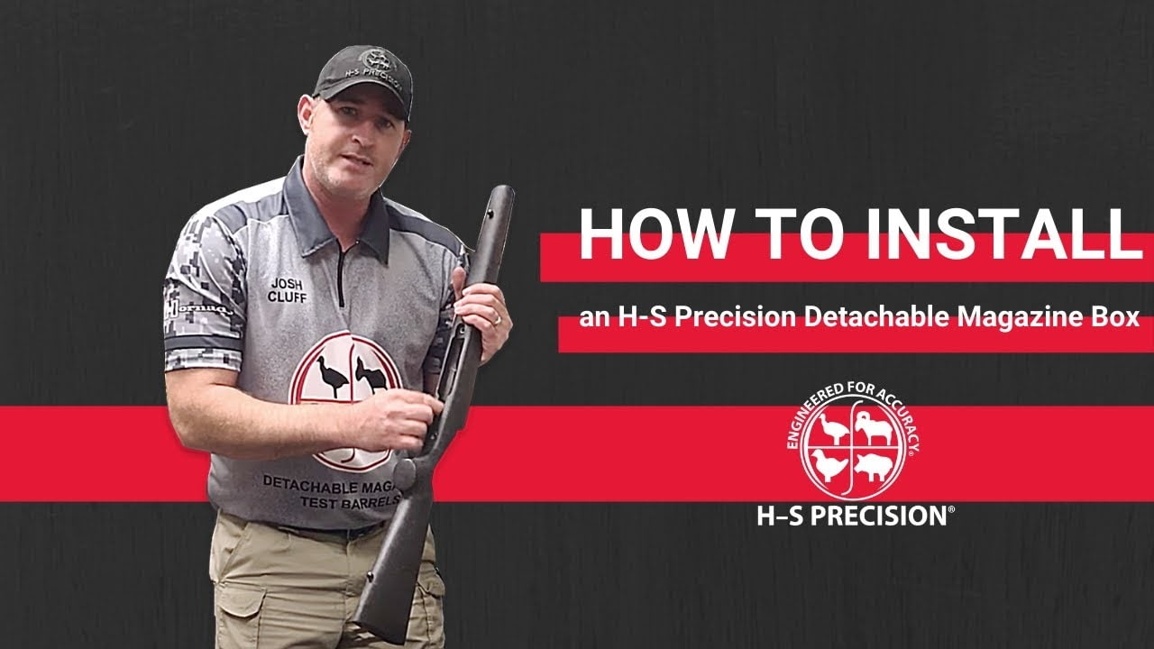 opplanet h s precision how to install an h s precision detachable magazine box on a remington 700 video