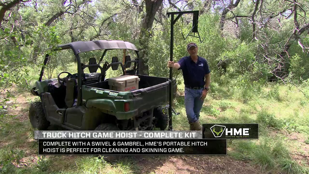 opplanet hme products truck hitch game hoist video