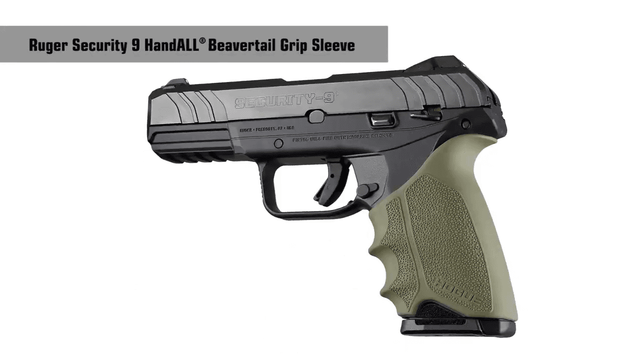 opplanet hogue ruger security 9 handall beavertail grip sleeve video