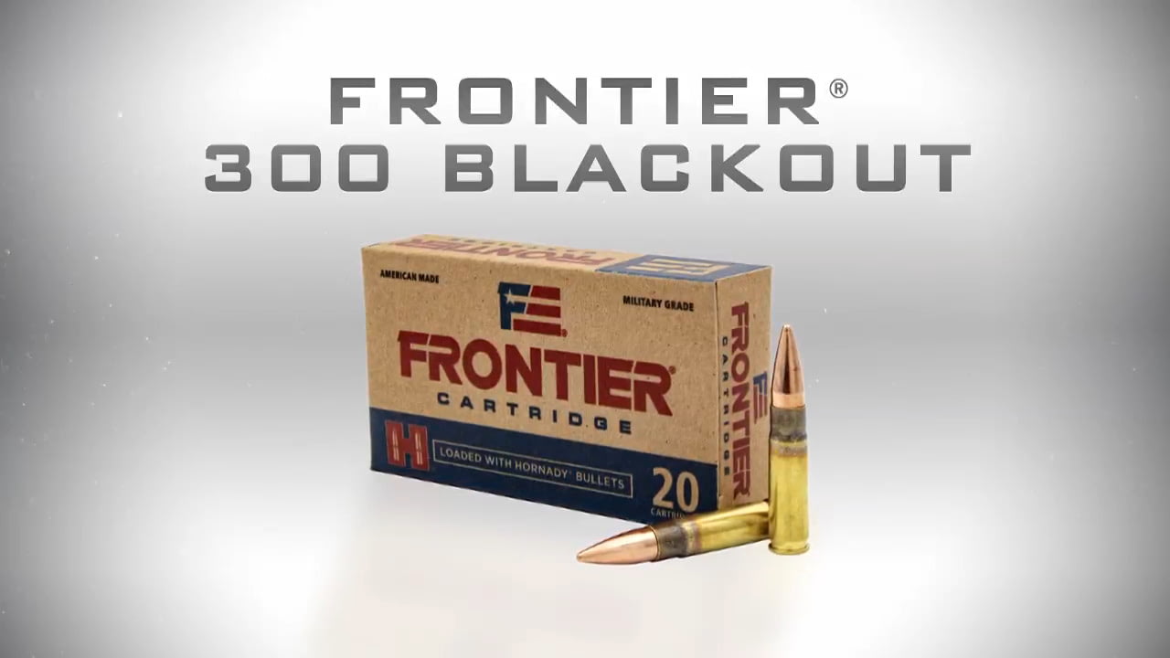 opplanet hornady frontier cartridge 300 blackout 125gr fmj video