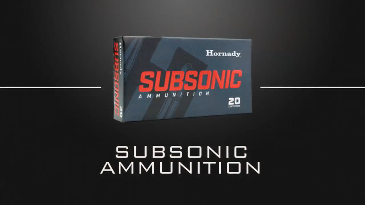 opplanet hornady subsonic ammunition 2020 video