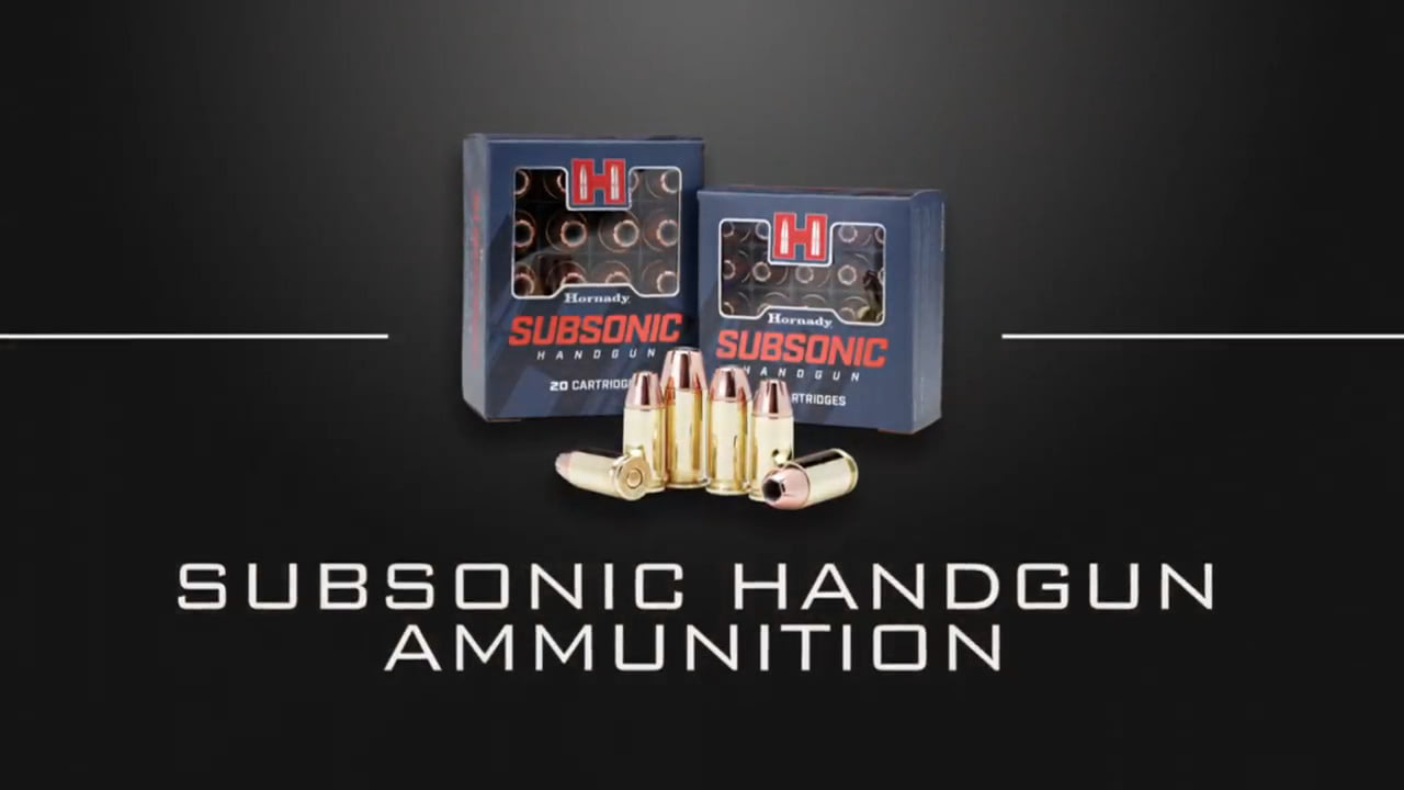 opplanet hornady subsonic handgun ammunition video