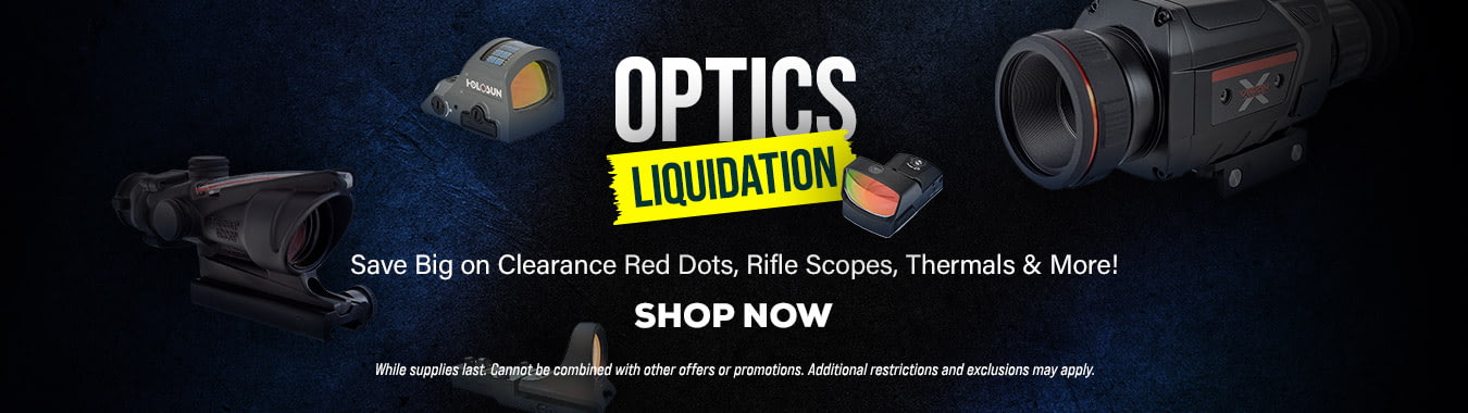Save Big on Clearance Red Dots, Rifle Scopes, Thermals & More!