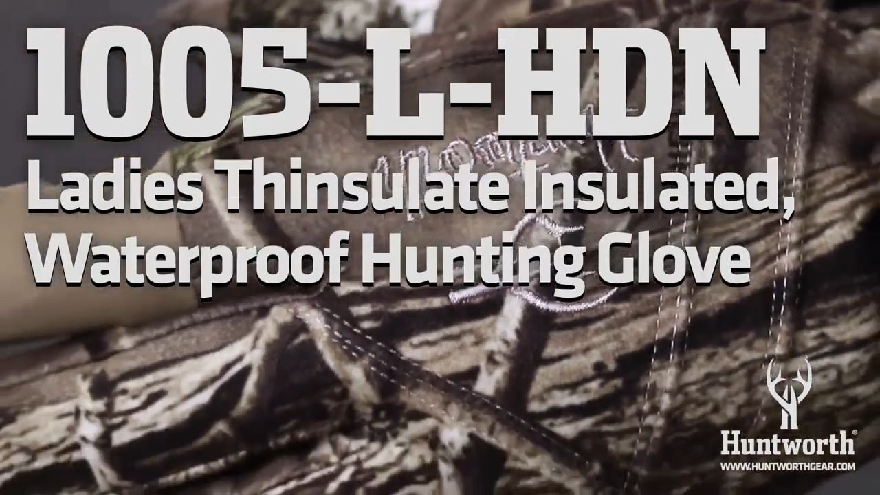 opplanet huntworth 1005 l hdn ladies thinsulate insulated waterproof hunting glove video