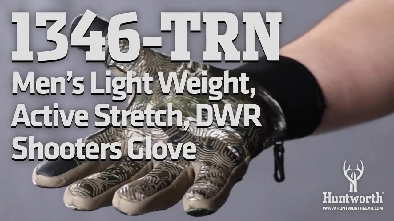 opplanet huntworth 1346 trn mens light weight active stretch dwr shooters glove video