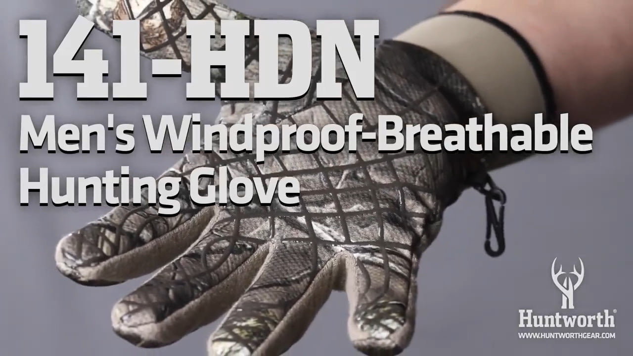 opplanet huntworth 141 hdn mens windproof breathable hunting glove video