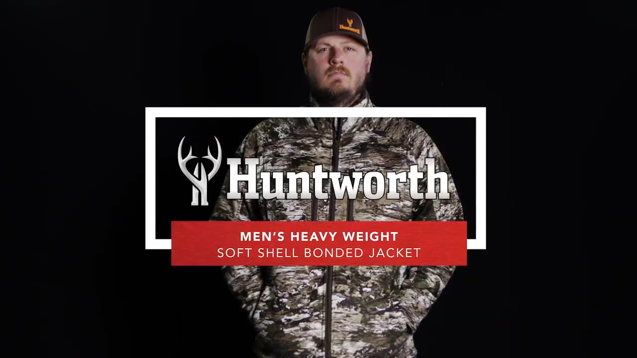 opplanet huntworth 9367 mens heavy weight bonded jacket soft shell video