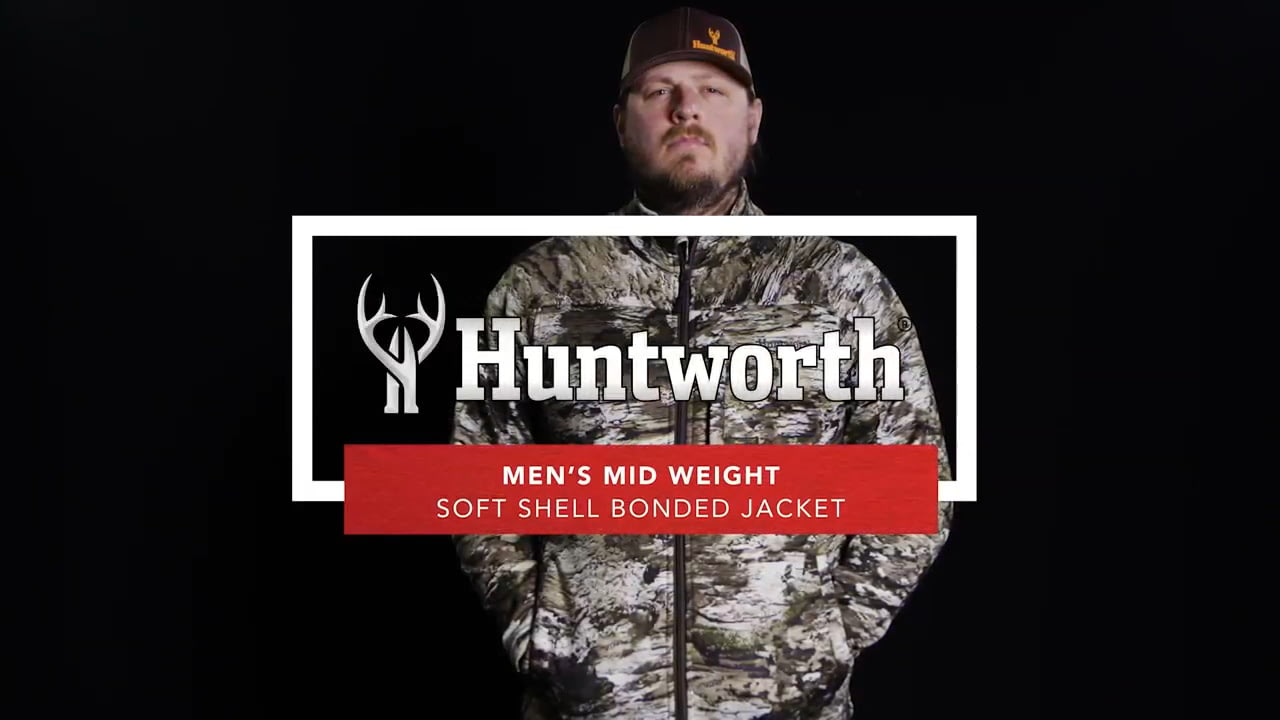 opplanet huntworth 9369 mens mid weight bonded jacket soft shell video