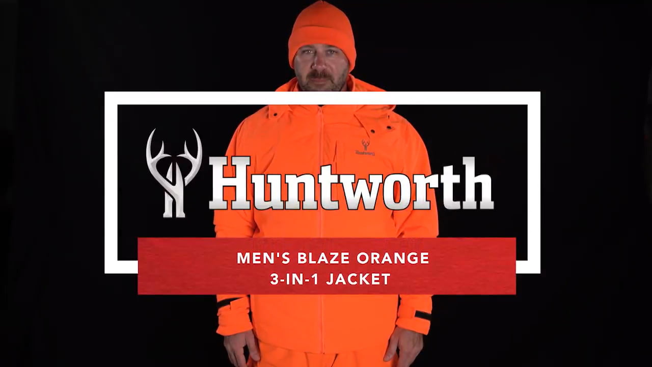 opplanet huntworth huntington mens 3 in 1 blaze waterproof jacket video