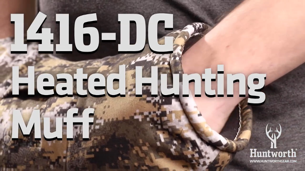 opplanet huntworth mammoth heated dc windproof insulated hunting hand muff video