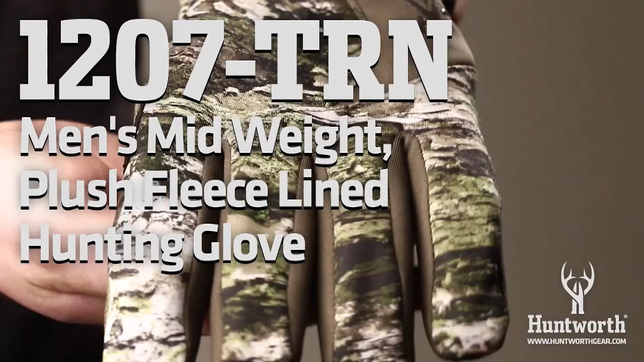 opplanet huntworth mens ansted mid w trn plush fleece lined hunting glove video