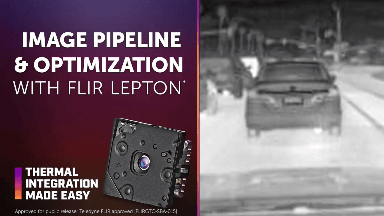 opplanet image pipeline and optimization with flir lepton video