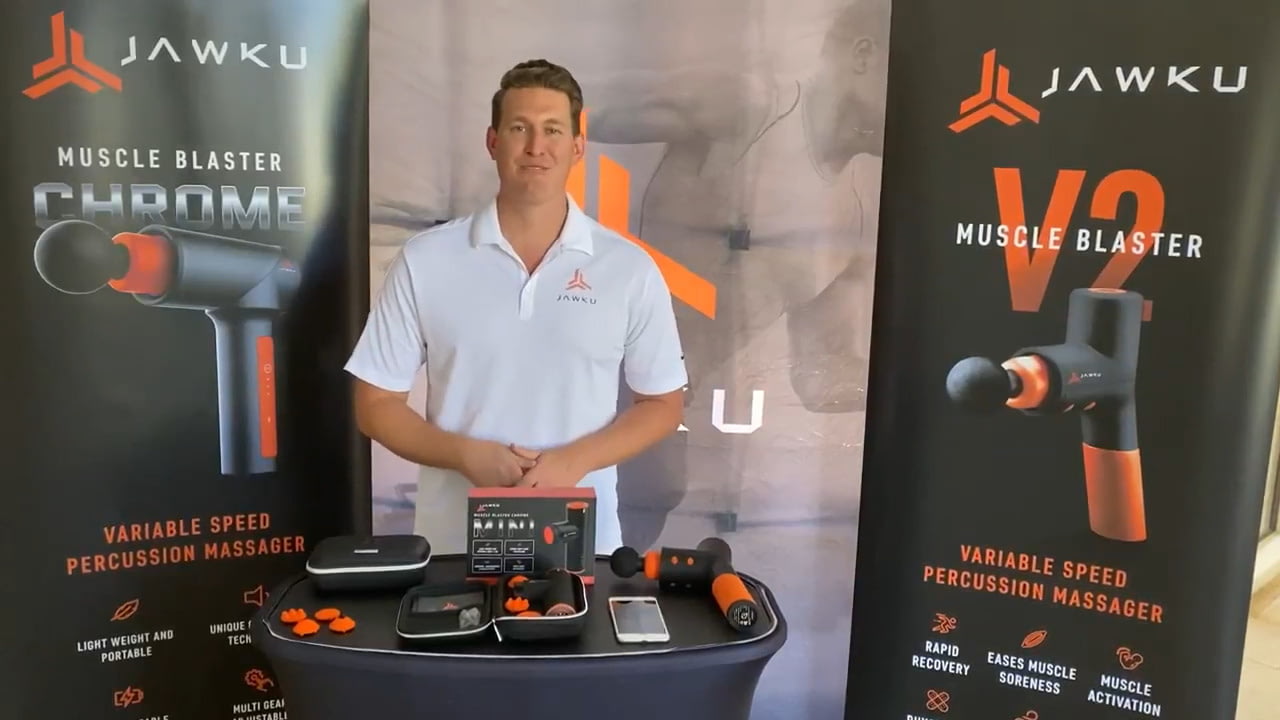 opplanet jawku chrome mini massage gun unboxing features video