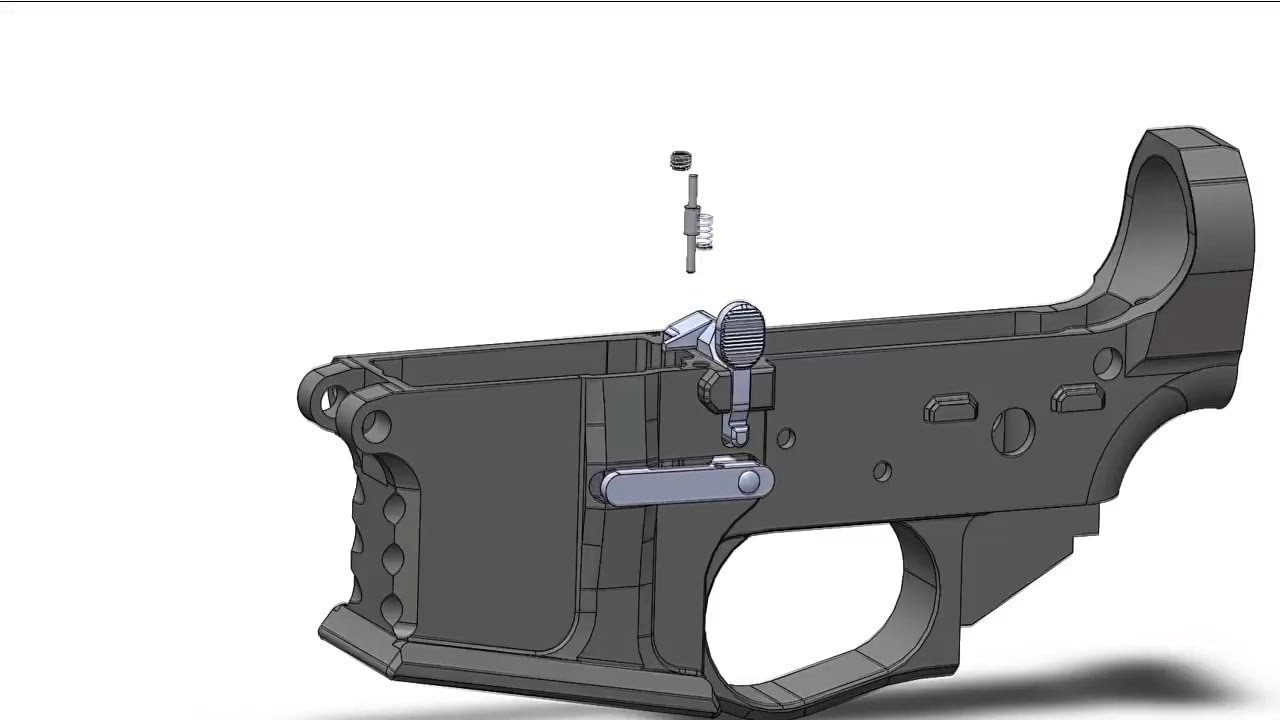 opplanet jl billet lower mag lock animated collapse video